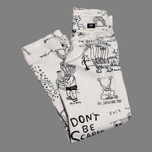 Vans Daniel Johnston Straight Leg Art Loose‎ Fit Pants Men's 28 (Fits 30x30)